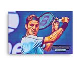 Roger Federer lifestyle mockup — Comic Strip Canvas