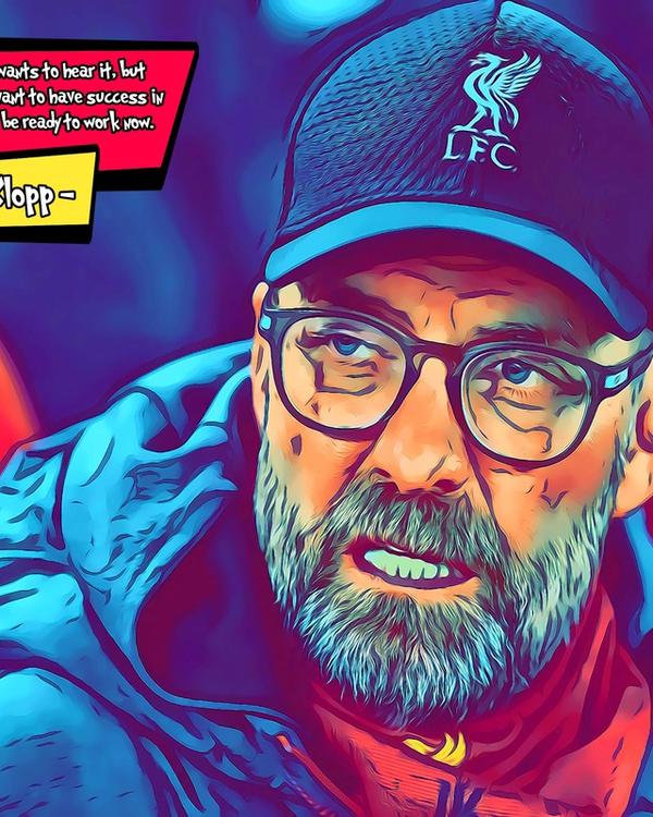 Jurgen Klopp — Comic Strip Canvas