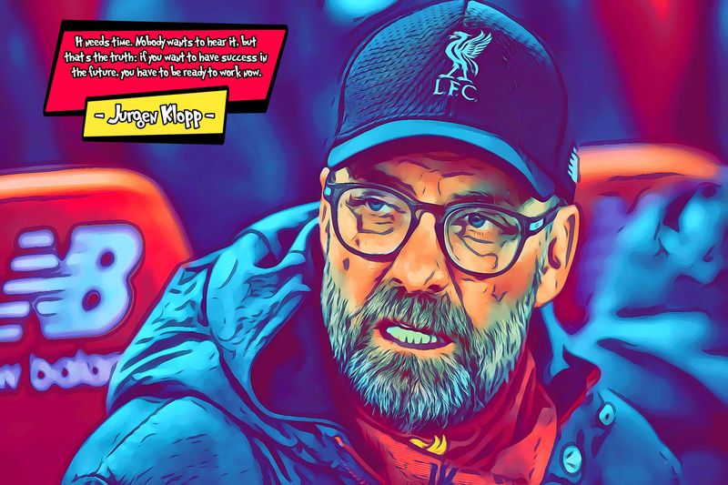Jurgen Klopp — Comic Strip Canvas