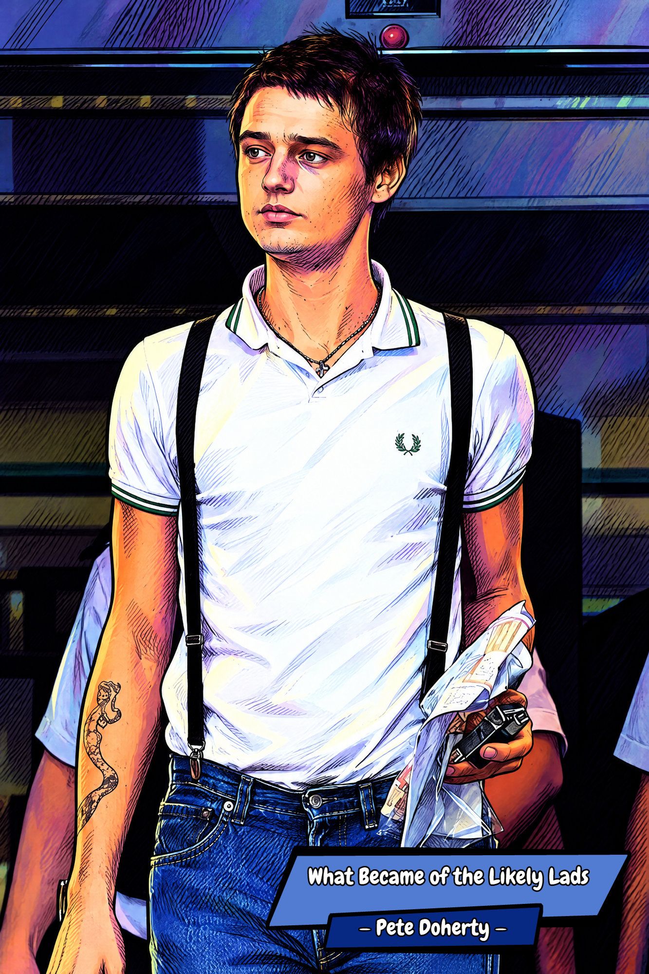 Pete Doherty — Comic Strip Canvas