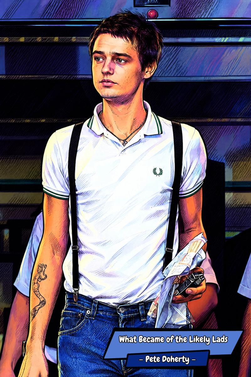 Pete Doherty — Comic Strip Canvas