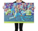 Sergio Aguero lifestyle mockup — Comic Strip Canvas