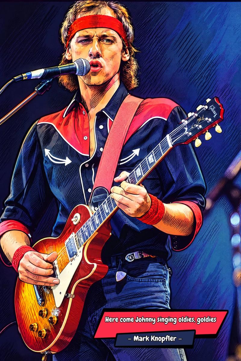 Mark Knopfler — Comic Strip Canvas