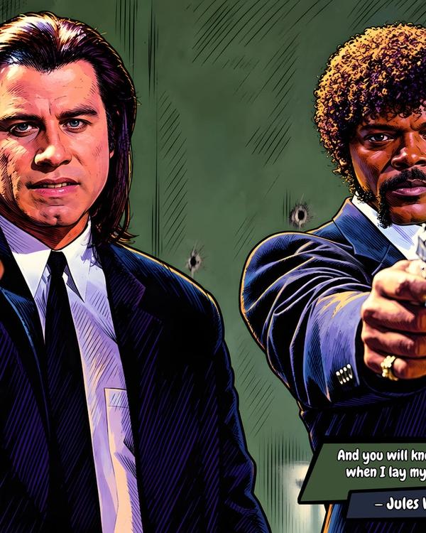 Pulp Fiction — Comic Strip Canvas
