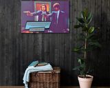 Pulp Fiction lifestyle mockup — Comic Strip Canvas
