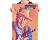 John Wayne lifestyle mockup — Comic Strip Canvas