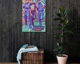 Run DMC lifestyle mockup — Comic Strip Canvas