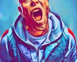 Keith Flint — Comic Strip Canvas