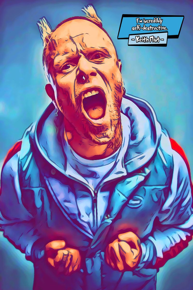Keith Flint — Comic Strip Canvas