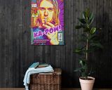 Kurt Cobain lifestyle mockup — Comic Strip Canvas