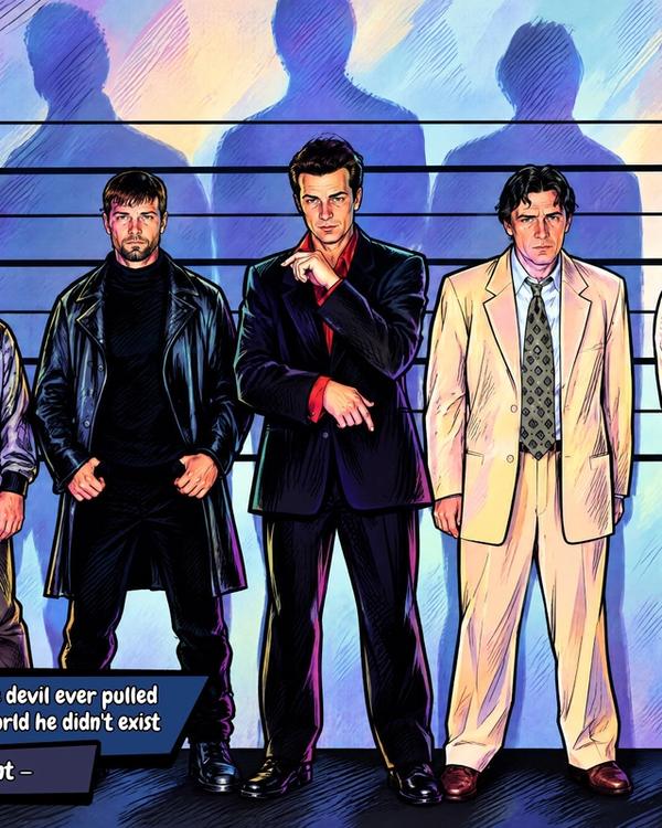 The Usual Suspects — Comic Strip Canvas