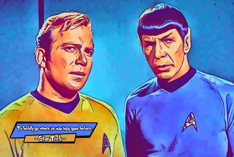 Star Trek — Comic Strip Canvas