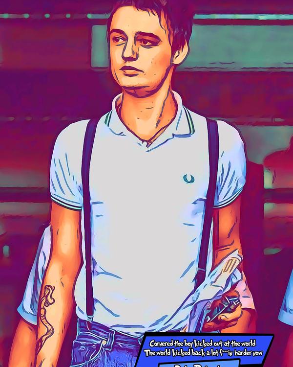 Pete Doherty — Comic Strip Canvas