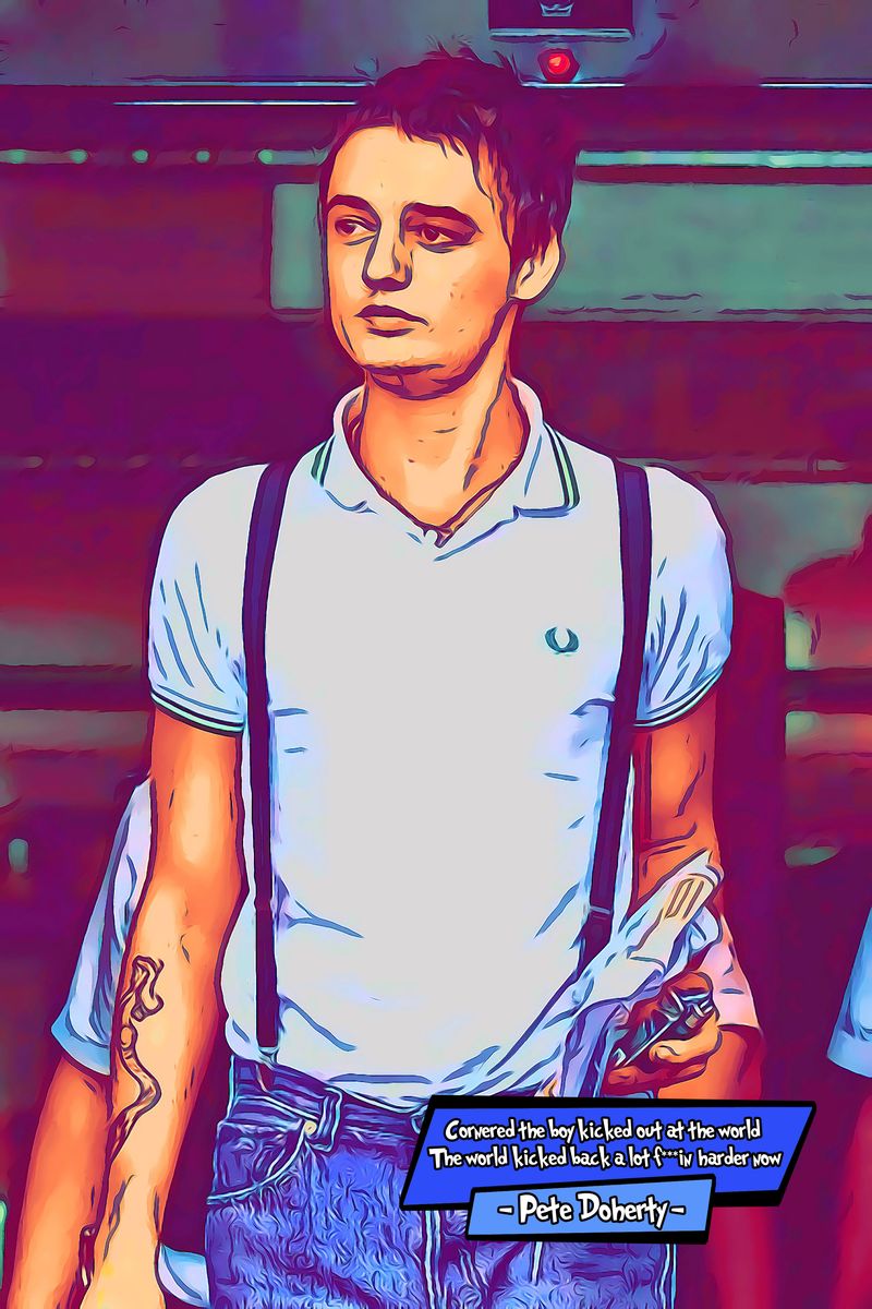 Pete Doherty — Comic Strip Canvas