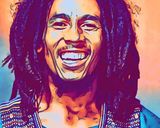 Bob Marley — Comic Strip Canvas