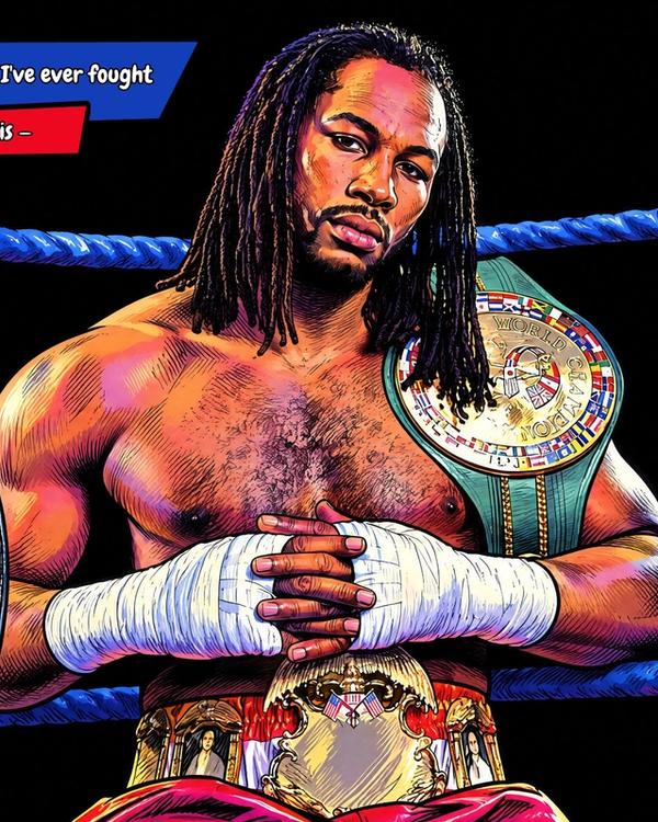 Lennox Lewis — Comic Strip Canvas