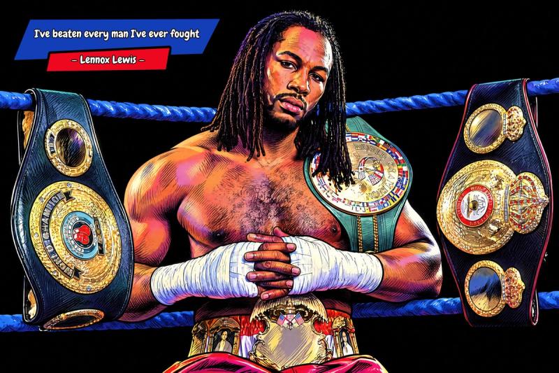Lennox Lewis — Comic Strip Canvas
