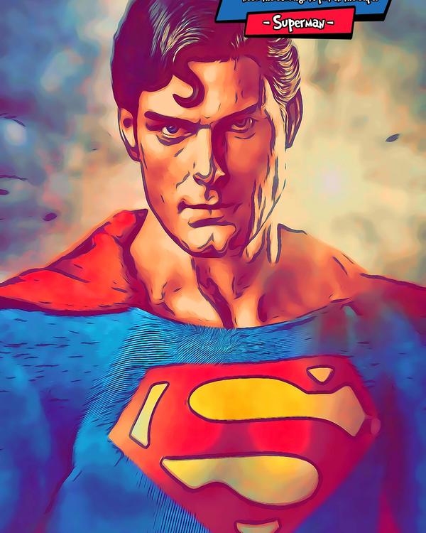 Superman — Comic Strip Canvas