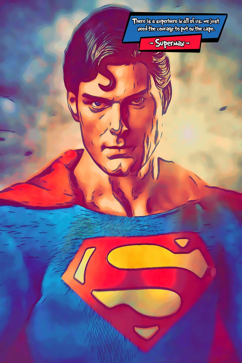 Superman — Comic Strip Canvas