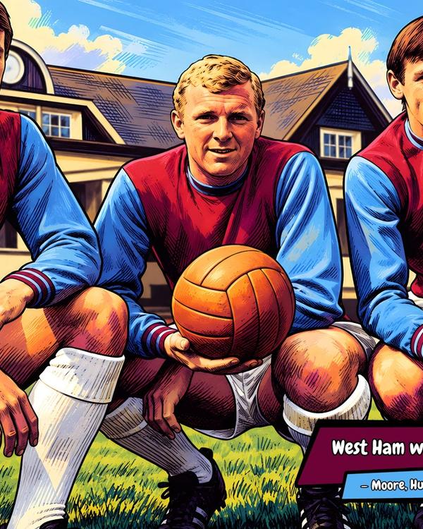 West Ham Legends — Comic Strip Canvas