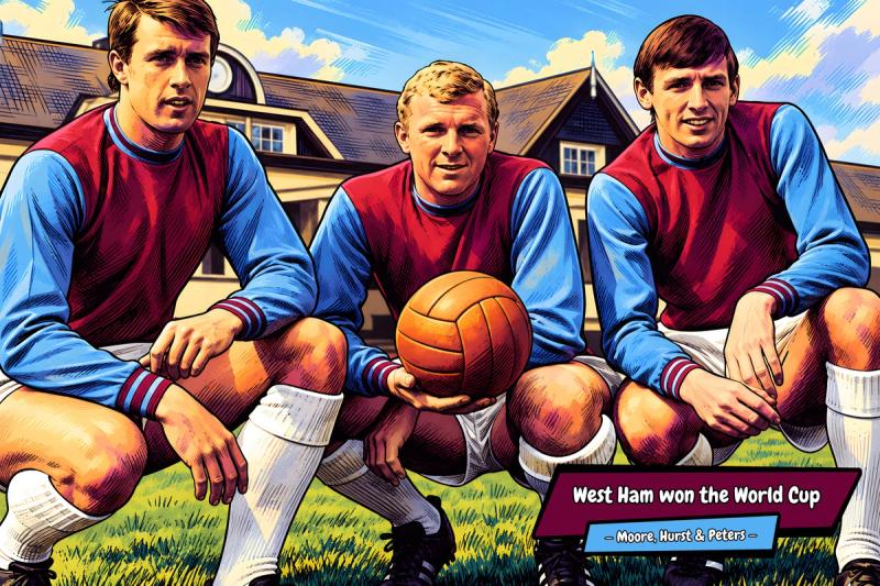 West Ham Legends — Comic Strip Canvas