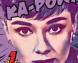 Audrey Hepburn — Comic Strip Canvas
