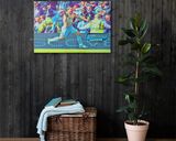 Sergio Aguero lifestyle mockup — Comic Strip Canvas