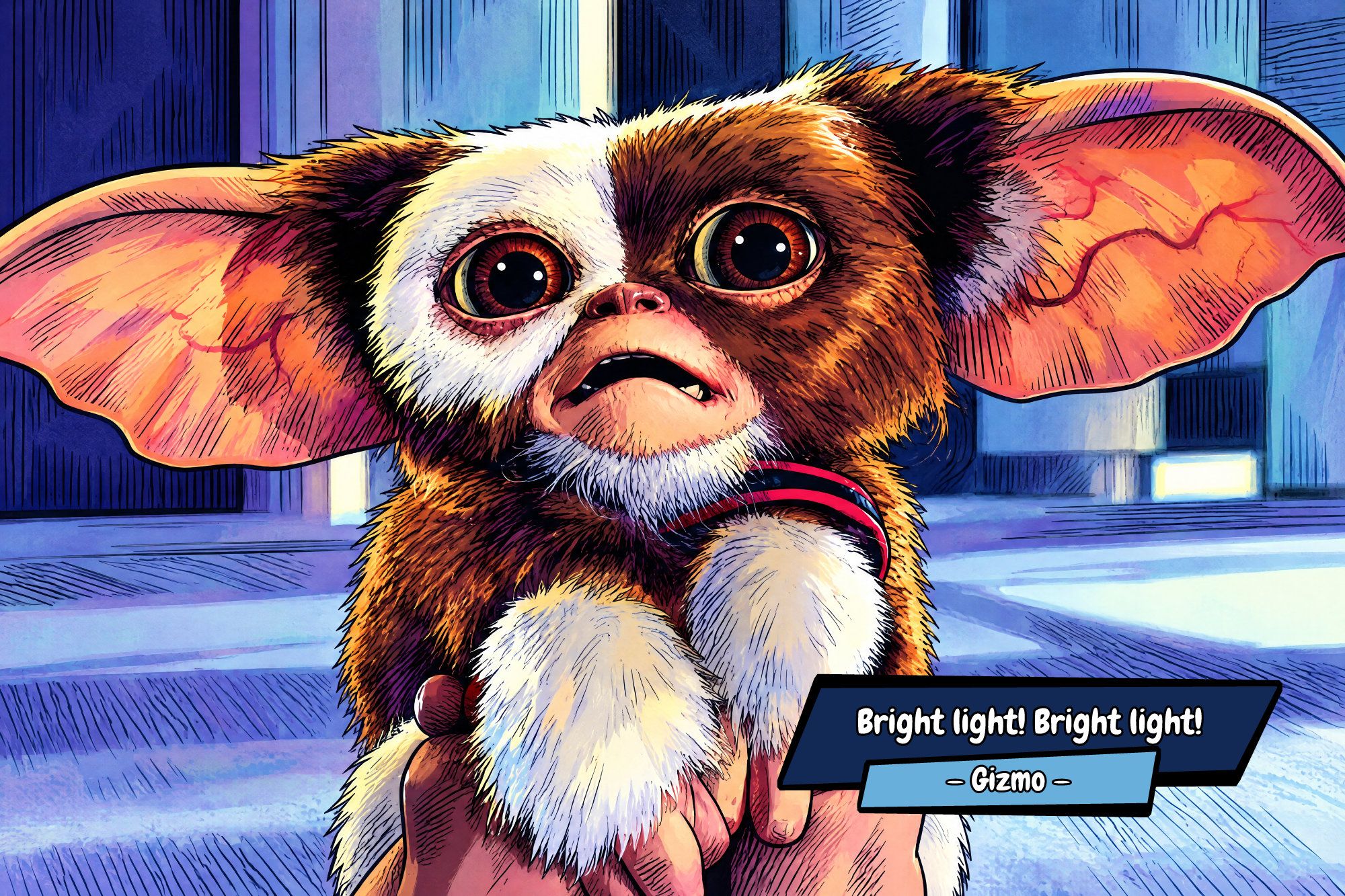 Gizmo — Comic Strip Canvas