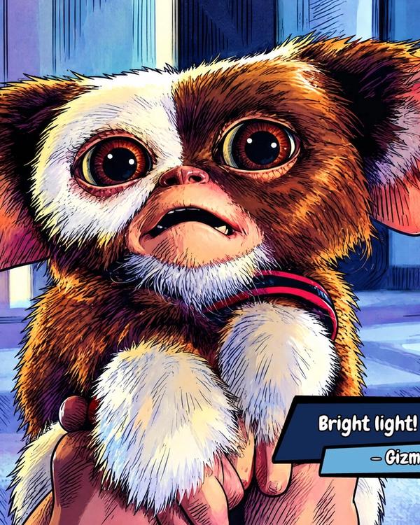 Gizmo — Comic Strip Canvas