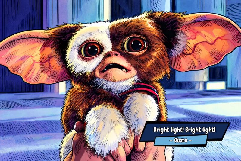 Gizmo — Comic Strip Canvas