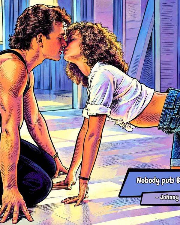 Dirty Dancing — Comic Strip Canvas