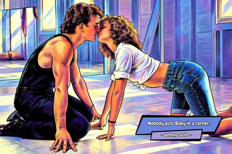 Dirty Dancing — Comic Strip Canvas