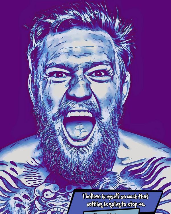 Connor McGregor — Comic Strip Canvas