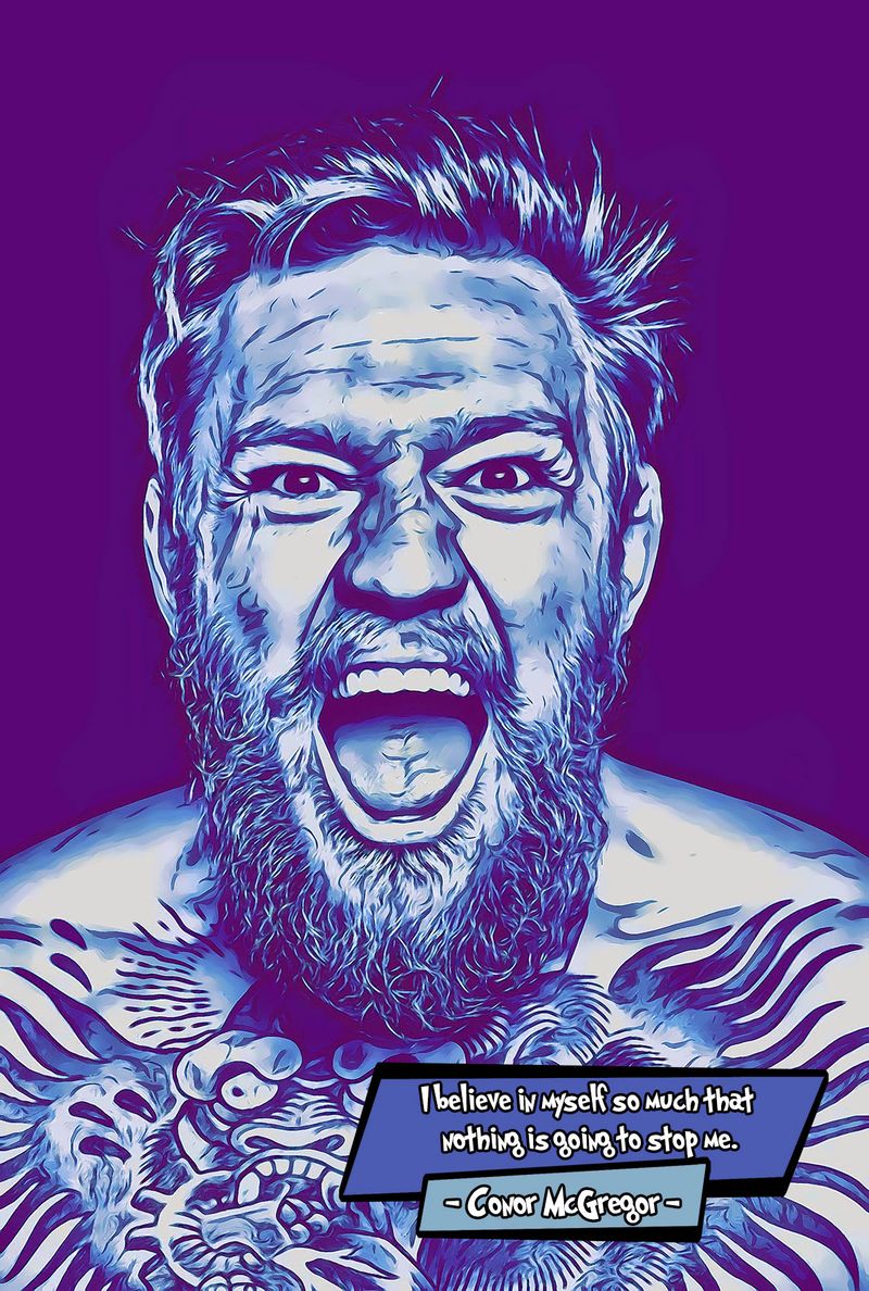 Connor McGregor — Comic Strip Canvas