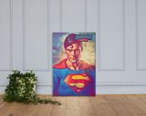 Superman lifestyle mockup — Comic Strip Canvas