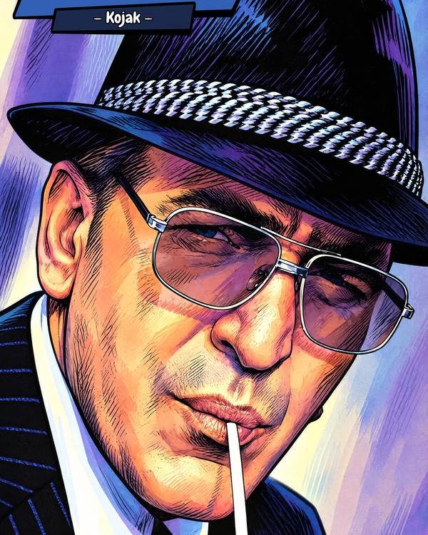 Kojak — Comic Strip Canvas