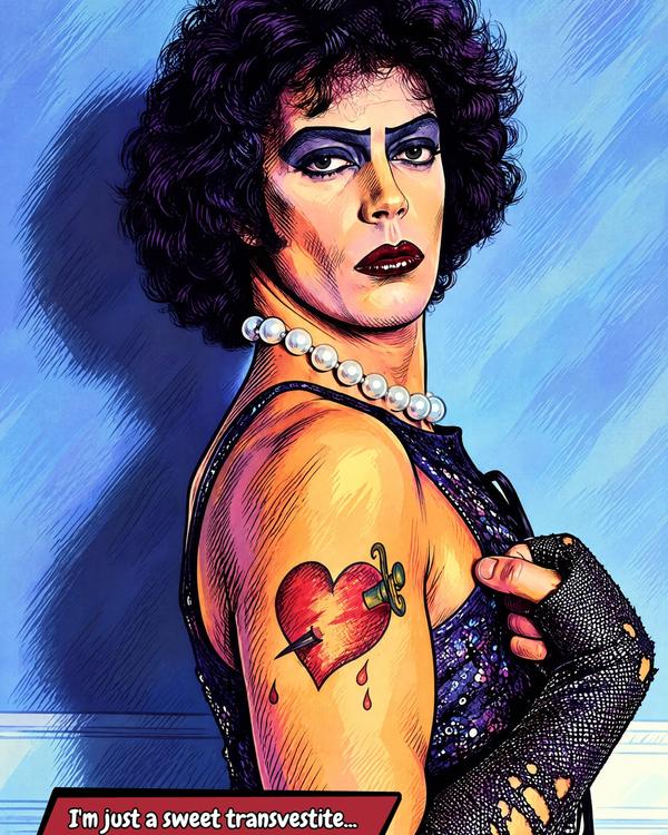 The Rocky Horror Show — Comic Strip Canvas