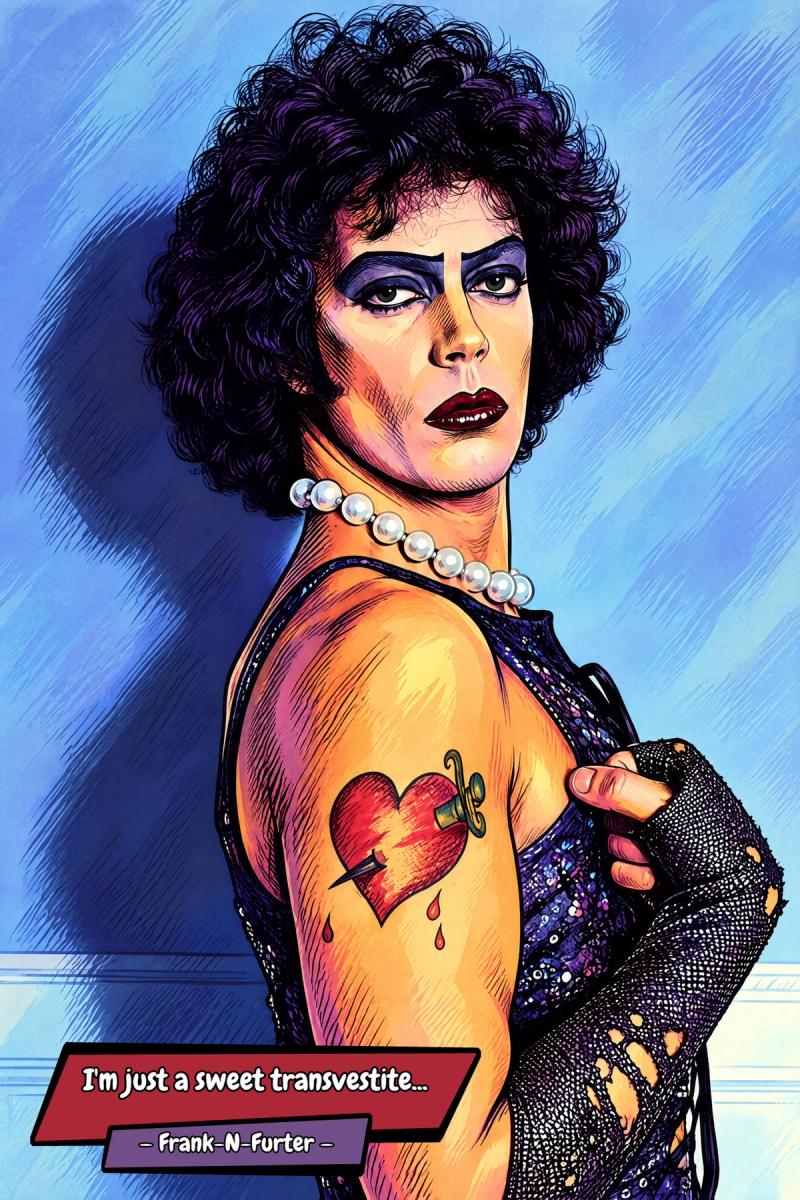 The Rocky Horror Show — Comic Strip Canvas