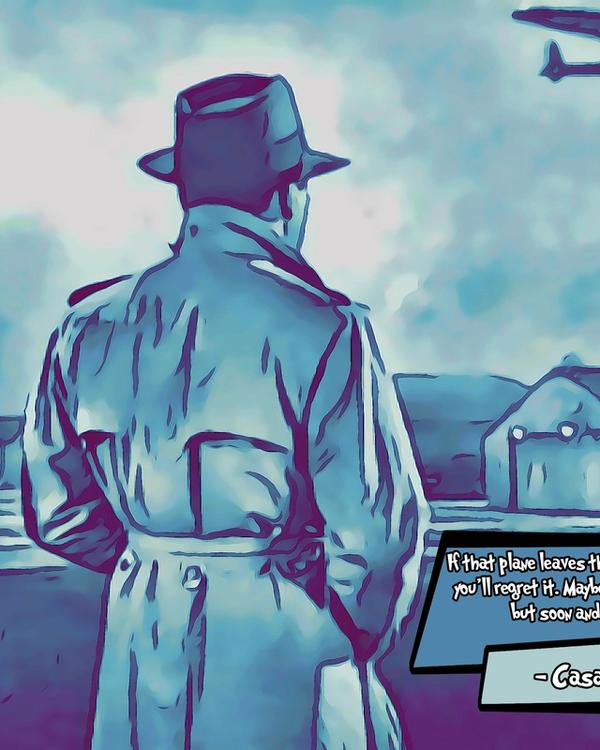 Casablanca — Comic Strip Canvas