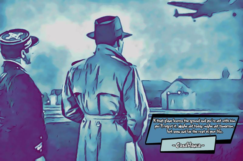 Casablanca — Comic Strip Canvas