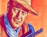 John Wayne — Comic Strip Canvas