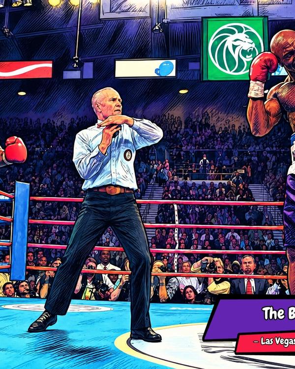 Tyson vs Holyfield — Comic Strip Canvas