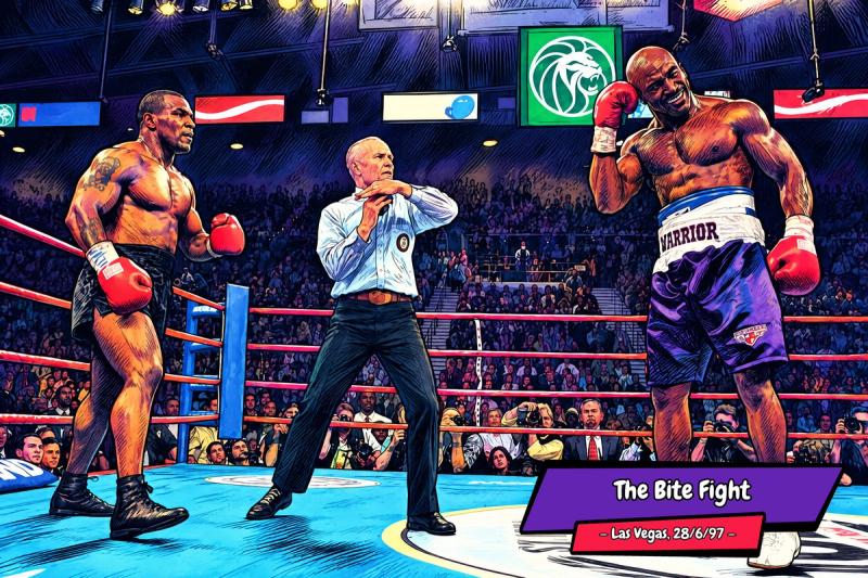 Tyson vs Holyfield — Comic Strip Canvas