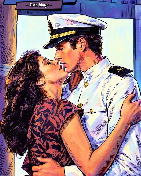 An Officer And A Gentleman — Comic Strip Canvas