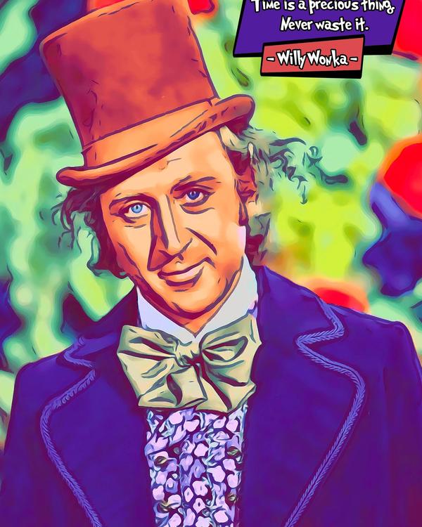 Willy Wonka — Comic Strip Canvas