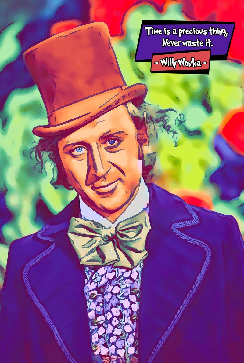 Willy Wonka — Comic Strip Canvas