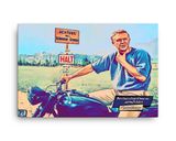 The Great Escape lifestyle mockup — Comic Strip Canvas