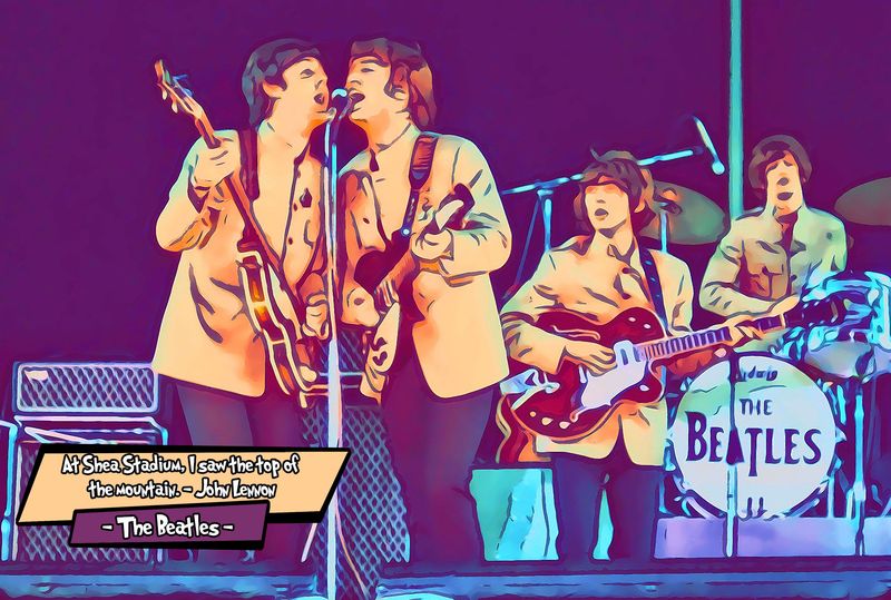 The Beatles — Comic Strip Canvas