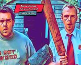 Shaun Of The Dead — Comic Strip Canvas