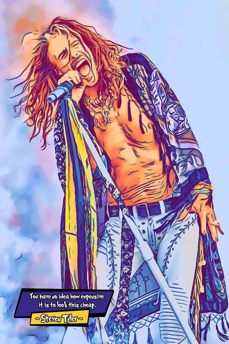Steven Tyler — Comic Strip Canvas